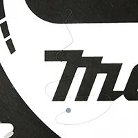 Afbeelding van een lasersleuf in een zaagblad