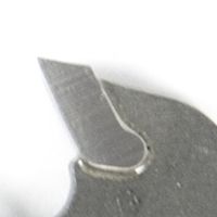 Afbeelding van een dieper geplaatste tand [Tip Embedded]