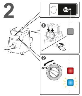 Hoe verbind je de machine middels AWS draadloos met de stofzuiger 1